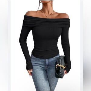 Prettywear Women's Sexy Off Shoulder Top Dressy
Long Sleeves